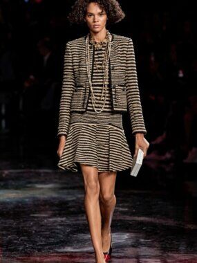 Chanel Resort 2015 Cotton/Silk Flared Mini Skirt Size: M | US8 (Orig. $2600)